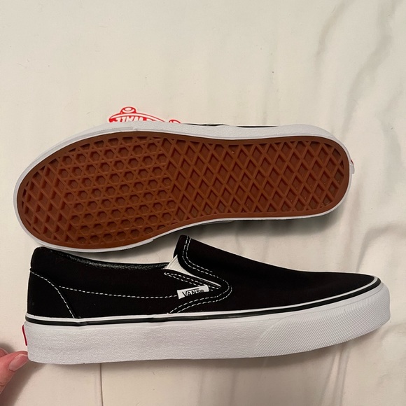 Black Classic Slip Vans - Picture 3 of 4